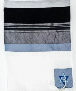 Elegant Gabrieli Tallit - Black On White Gabrieli Tallits