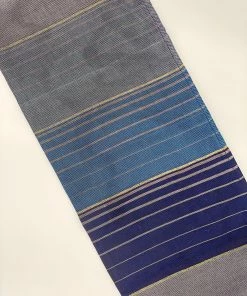 Gabrieli Tallit Ella - Silk Tallit- Blues With Gold On Gray Gabrieli Tallits