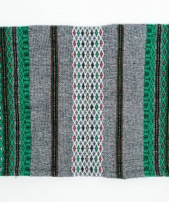 Gabrieli Tallit Gabrieli Tallits Elia - Wool Tallit - Grey With Gold On Green