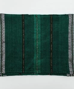 Gabrieli Tallit Elia - Silk Tallit- Green And Gold On Gray Gabrieli Tallits