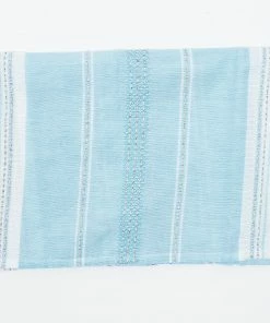 Gabrieli Tallit Elia - Silk Tallit - Baby Blue With Silver On White Gabrieli Tallits