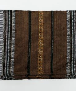 Gabrieli Tallit Elia - Silk Tallit- Copper Orange With Gold On Gray