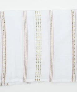 Gabrieli Tallit Elia - Silk Tallit - Pink And Gold On White