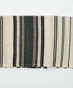 Gabrieli Tallit Samuel - Cotton Tallit - Black With Gold On Off-White