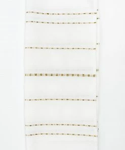 Gabrieli Tallit Perach - Wool Tallit - Gold Stripes