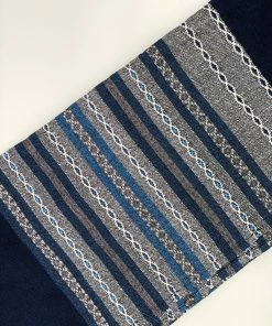 Gabrieli Tallit Gabrieli Premium - Wool Tallit - Shades Of Blue With Silver On Dark Blue