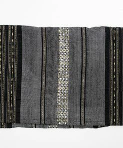 Gabrieli Tallit Elia - Silk Tallit - Gray With Gold On Black