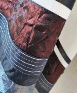 Elegant Gabrieli Tallit - Rust Brown On White Gabrieli Tallits