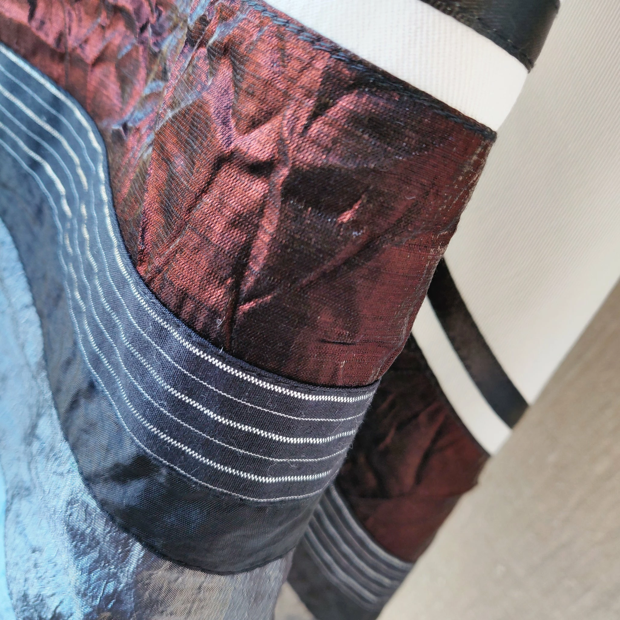 Elegant Gabrieli Tallit - Rust Brown On White Gabrieli Tallits