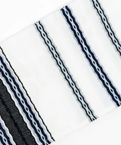Gabrieli Tallit Gabrieli Tallits Adam - Wool Tallit - Blues With Silver
