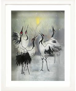 Jean-Pierre Weill Cranes In Winter - Petite