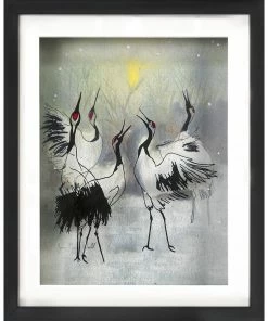 Jean-Pierre Weill Cranes In Winter - Petite