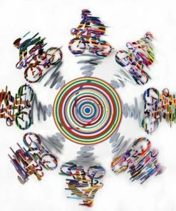 D. Gerstein Art & Judaica Cyclists Small Bowl