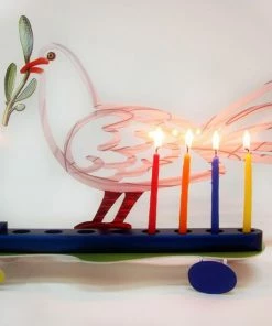 D. Gerstein Art & Judaica Dove Menora By Gerstein