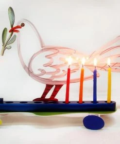 D. Gerstein Art & Judaica Dove Menora By Gerstein