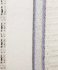 Tablecloths - Gabrieli Design - Black And Purple With Silver On White