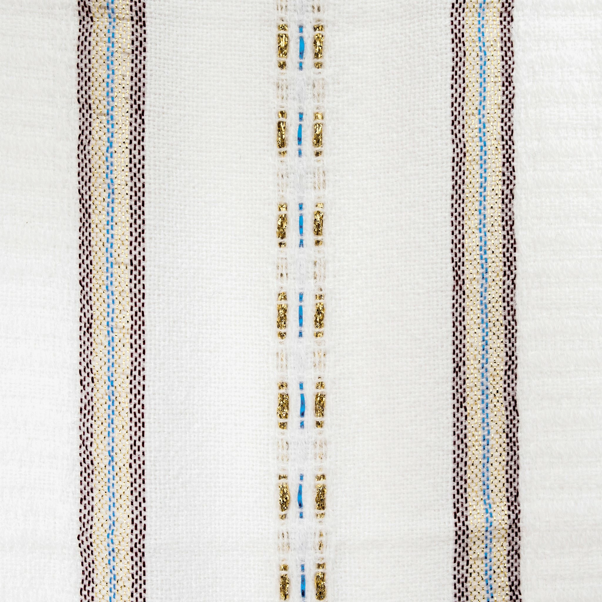 Tablecloths - Gabrieli Design - Bordeaux And Blue With Gold On White Home & Special Occasions