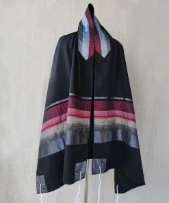 Gabrieli Tallits Elegant Gabrieli Tallit - Red On Black
