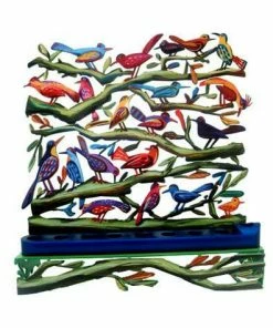 D. Gerstein Hanukkia Twitters Art & Judaica