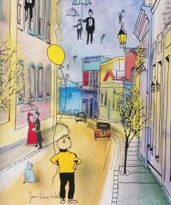 Jean-Pierre Weill Men Raining - Petite Art & Judaica