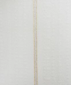 Gabrieli Tablecloths - Minimal Design - Gold And Silver On White