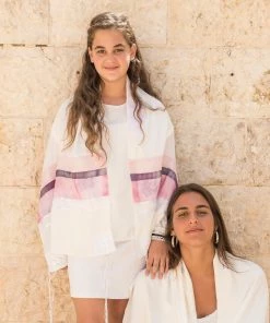 Gabrieli Tallit Gabrieli Tallits Lady Gabrieli - Viscose Tallit - Pink Glliter