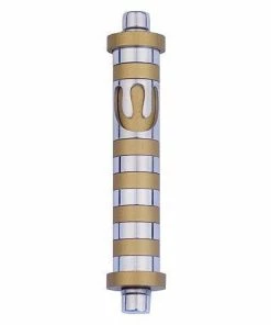 Agayof Art & Judaica Stripes Mezuzah - S