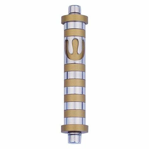 Agayof Art & Judaica Stripes Mezuzah - S