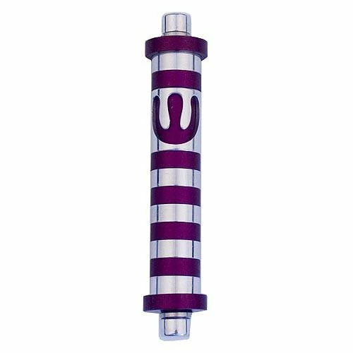 Agayof Art & Judaica Stripes Mezuzah - S