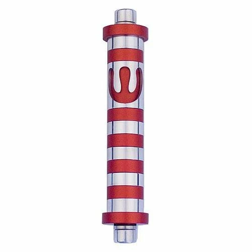 Agayof Art & Judaica Stripes Mezuzah - S