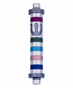 Agayof Art & Judaica Stripes Mezuzah - S