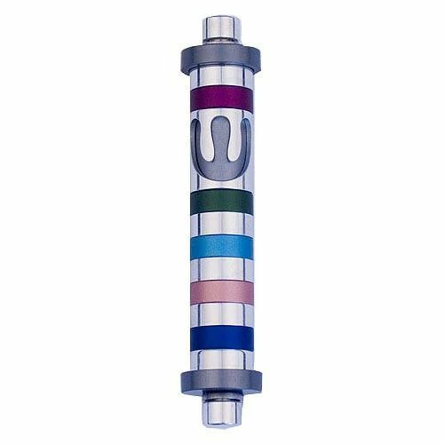 Agayof Art & Judaica Stripes Mezuzah - S