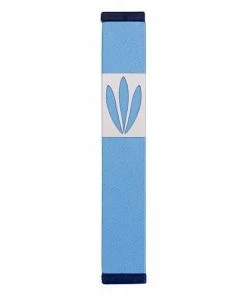 Agayof Art & Judaica Leaves Shin Mezuzah - S
