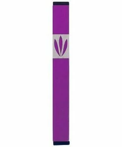 Agayof Art & Judaica Leaves Shin Mezuzah - M