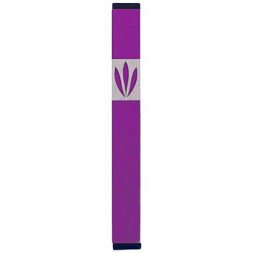 Agayof Art & Judaica Leaves Shin Mezuzah - M