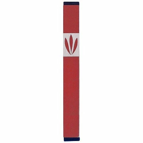 Agayof Art & Judaica Leaves Shin Mezuzah - M