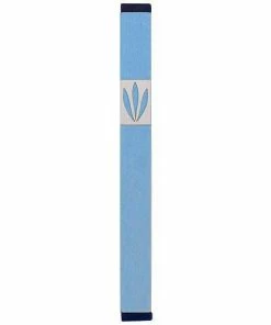 Agayof Art & Judaica Leaves Shin Mezuzah - L