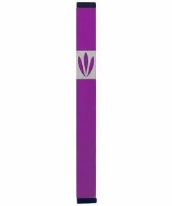 Agayof Art & Judaica Leaves Shin Mezuzah - L