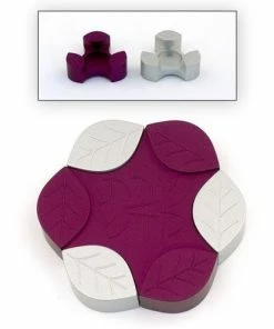 Agayof Leaves Candle Holders - L Art & Judaica