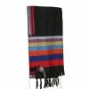 Gabrieli Tallit Esther - Wool Tallit - Rainbow Stripes On Black