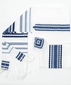 Gabrieli Tallit Gabrieli Tallits Samuel - Wool Tallit - Blue