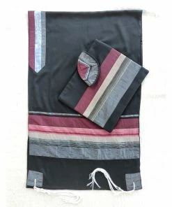 Gabrieli Tallits Elegant Gabrieli Tallit - Red On Black