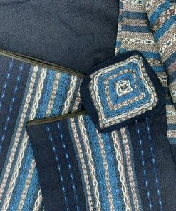 Gabrieli Tallit Gabrieli Premium - Wool Tallit - Shades Of Blue With Silver On Dark Blue